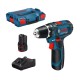 Akutrell-kruvikeeraja BOSCH GSR 12V-15, LB 2x2.0, GAL 12V-40 1