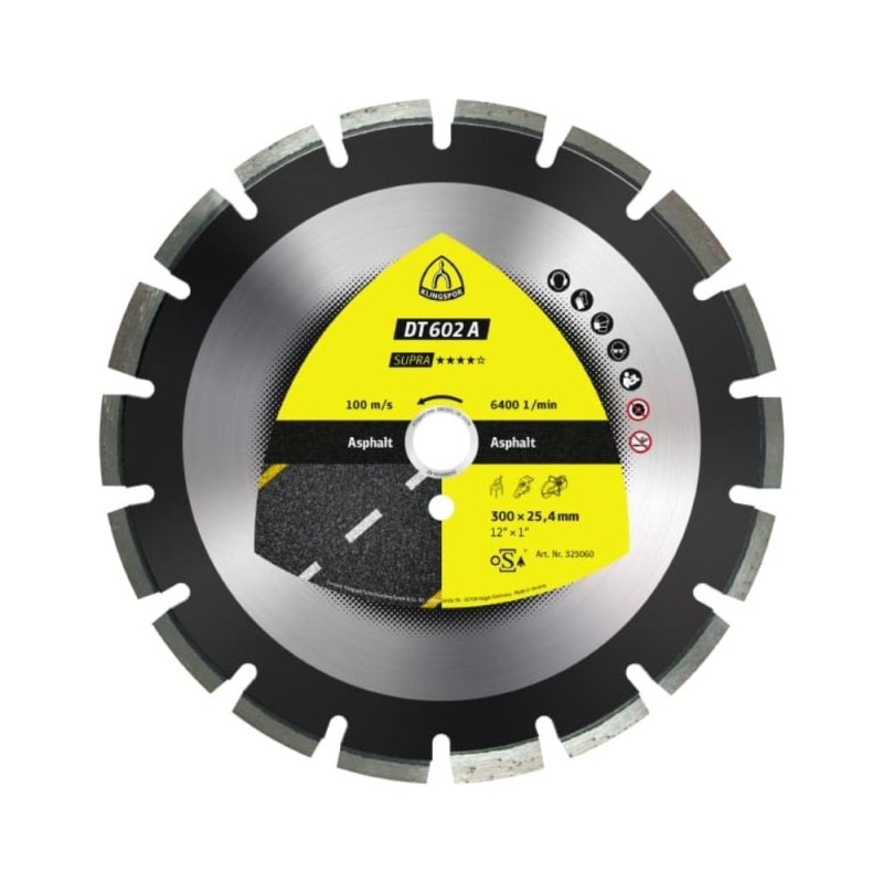 Teemantketas asfaldile KLINGSPOR DT 602 A Supra 400mm 1