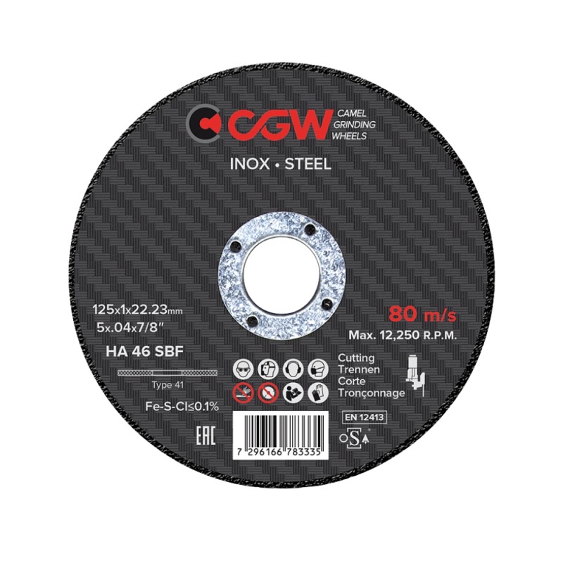Metalli lõikeketas CGW SBF INOX HA 46 125x1x22,23mm 1