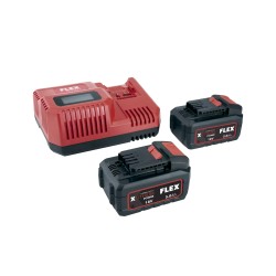 Aku ja laadija komplekt FLEX P-SET 55R 18V 2x5Ah