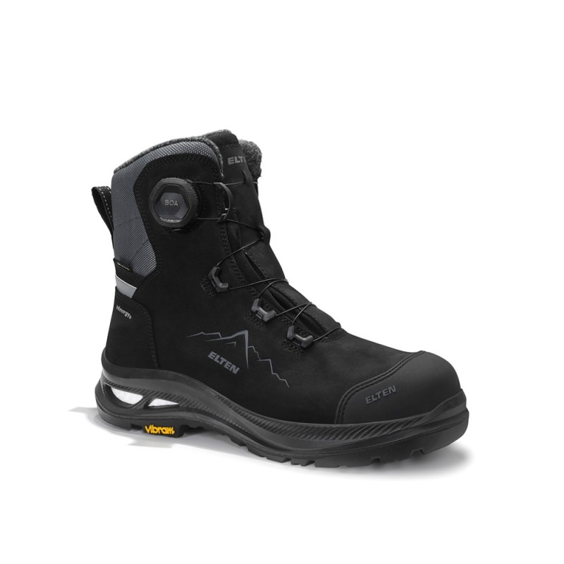 Talvesaapad ELTEN Hays XXAG Pro BOA GTX Black High ESD S3S HI CI, mustad 1