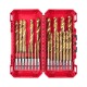 25-osaline metallipuuride komplekt MILWAUKEE ShockWave 1/4" HSS-G TIN 1