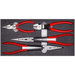 4-osaline universaalne autotööstuse tangide komplekt KNIPEX 002001V16