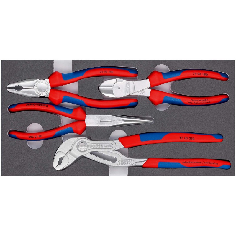 4-osaline universaalne tangide komplekt KNIPEX 002001V17 1 4-osaline universaalne tangide komplekt KNIPEX 002001V17 1