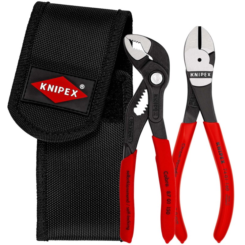 Mini tangide komplekt vööklambriga KNIPEX 002072V02 1