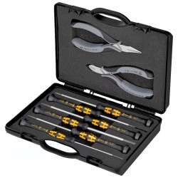 8-osaline elektriku tangide ja kruvikeerajate komplekt ESD KNIPEX 002018