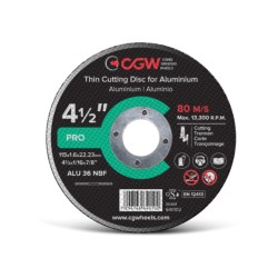 Lõikeketas CGW T-1 125x1.6x22,23 ALU 36 NBF