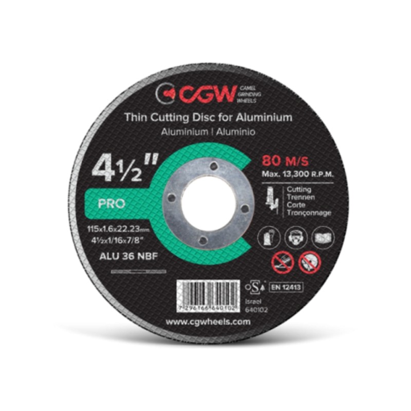 Lõikeketas CGW T-1 125x1.6x22,23 ALU 36 NBF 1