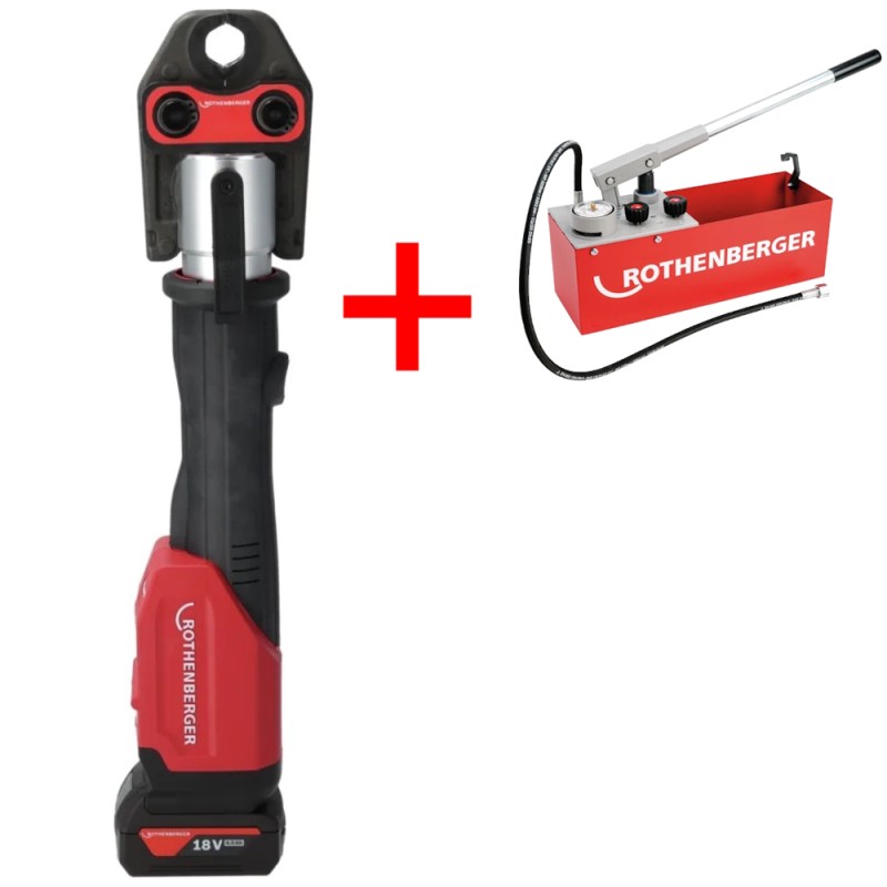 Aku torupressija ROTHENBERGER Romax 4000 set U16-20-25mm 4Ah AMPShare 1