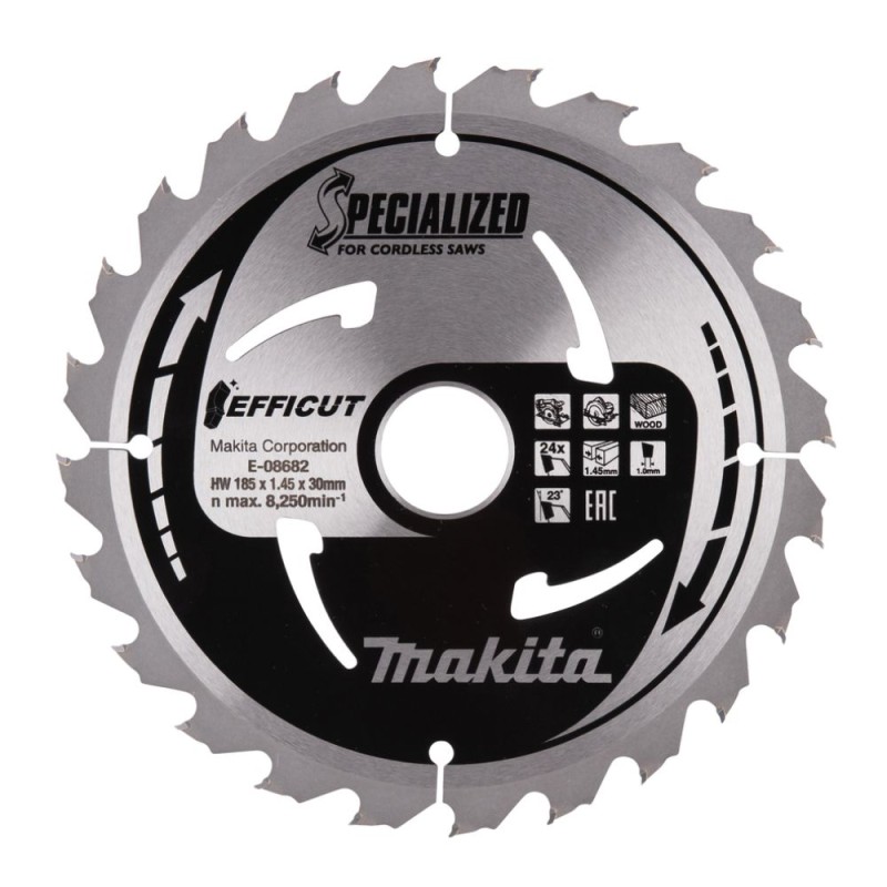 Saeketas Makita EFFICUT 185x30x1,45mm 24T 1
