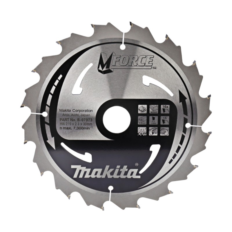 Puidulõikeketas MAKITA 210x30x2.3mm 16T 15° 1