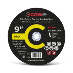 Lõikeketas CGW T-1 230*2.0 WA36 SBF Inox