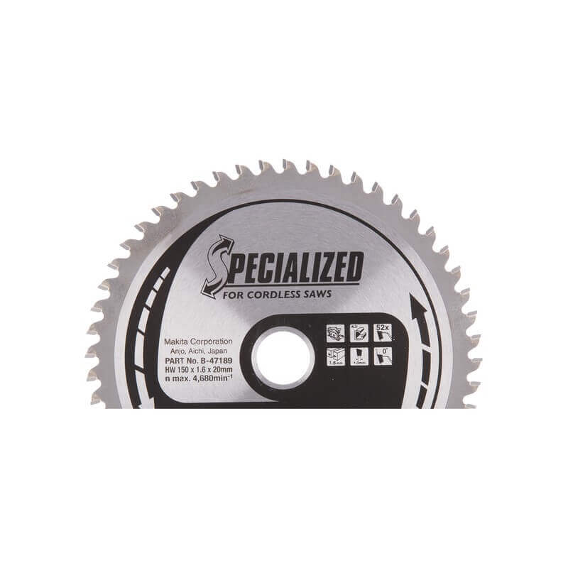 Pjovimo diskas aliuminiui MAKITA 150x20x1,6mm 52T 1