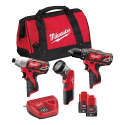 Akutööriistade komplekt MILWAUKEE M12 BPP3A-202B