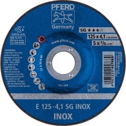 Lihvketas PFERD E125-4 A30 N SG-INOX