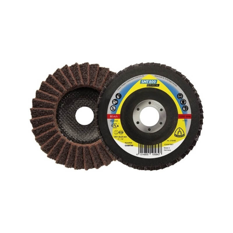 Keskmise jämedusega viltlihvketas KLINGSPOR SMT800 125x22,23mm 1 Keskmise jämedusega viltlihvketas KLINGSPOR SMT800 125x22,23mm 1