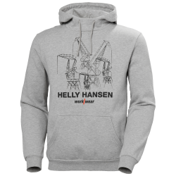 Džemperis HELLY HANSEN Manchester Graphic Hood, pilkas