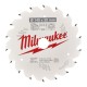 Medžio pjovimo diskas MILWAUKEE CSB P W 140x20x1.6 18ATB 1