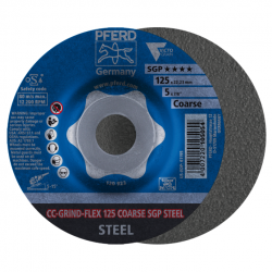 Šlifavimo diskas PFERD CC-Grind-Flex 125 SGP-Steel Coarse