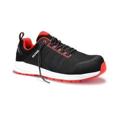 Batai ELTEN Livas black red low ESD S1P, juodi