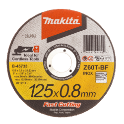 Lõikeketas 125X0.8 RST/INOX Metall MAKITA