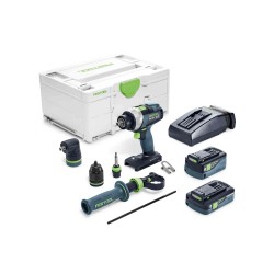 Akumuliatorinis gręžtuvas-suktuvas FESTOOL QuadriveTDC 18/4 5,2/4,0 I-Set