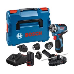 Akumuliatorinis suktuvas-gręžtuvas BOSCH GSR 12V-35 FC su priedais