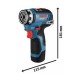 Akumuliatorinis suktuvas-gręžtuvas BOSCH GSR 12V-35 FC Solo su priedais 2