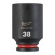 Ilga šešiakampė smūginė galvutė MILWAUKEE SHW 3/4" 38mm 1