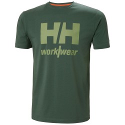 Marškinėliai HELLY HANSEN Logo T-Shirt, žali