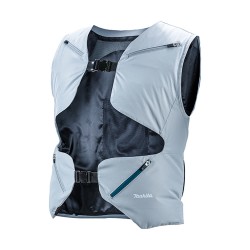 Akutoitega ventileeritav vest MAKITA DFV214A01, valge, S-L