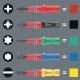 Kruvikeerajate komplekt elektrikule WERA KK VDE 16 160i/7 3