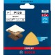 Šlifavimo popierius BOSCH Expert C470, Delta šlifuokliams, 93 mm, G 120, 5 vnt. 2