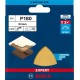 Šlifavimo popierius BOSCH Expert C470, Delta šlifuokliams, 93 mm, G 180, 5 vnt. 2