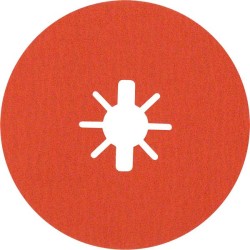 Šlifavimo diskas BOSCH Expert R782 Prisma Ceramic X-LOCK Fibre Disc 125 mm, 22,23 mm, G 80, 5 vnt.