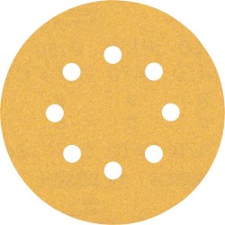 Šlifavimo popierius BOSCH Expert C470, vibraciniams šlifuokliams, su 8 skylėmis, 125 mm, G 150, 50 vnt.