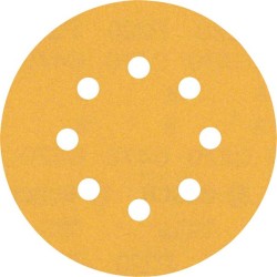 Šlifavimo popierius BOSCH Expert C470, vibraciniams šlifuokliams, su 8 skylėmis, 125 mm, G 220, 50 vnt.
