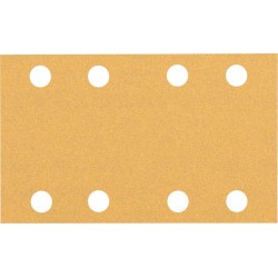 Šlifavimo popierius BOSCH Expert C470, vibraciniams šlifuokliams, su 8 skylėmis, 80 x 133 mm, G 100 10 vnt.