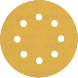 Šlifavimo popierius BOSCH Expert C470, vibraciniams šlifuokliams, su 8 skylėmis, 115 mm, G 320, 5 vnt.