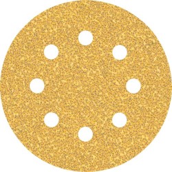 Šlifavimo popierius BOSCH Expert C470, vibraciniams šlifuokliams, su 8 skylėmis, 115 mm, G 40, 5 vnt.
