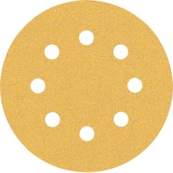 Šlifavimo popierius BOSCH Expert C470, vibraciniams šlifuokliams, su 8 skylėmis, 115 mm, G 80, 5 vnt.