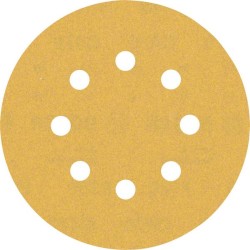Šlifavimo popierius BOSCH Expert C470, vibraciniams šlifuokliams, su 8 skylėmis, 125 mm, G 180, 50 vnt.