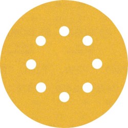 Šlifavimo popierius BOSCH Expert C470, vibraciniams šlifuokliams, su 8 skylėmis, 125 mm, G 240, 5 vnt.