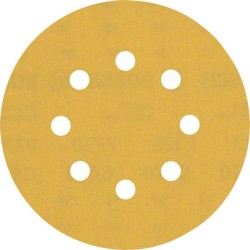 Šlifavimo popierius BOSCH Expert C470, vibraciniams šlifuokliams, su 8 skylėmis, 125 mm, G 320, 5 vnt.