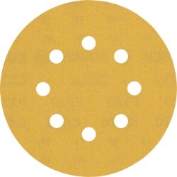 Šlifavimo popierius BOSCH Expert C470, vibraciniams šlifuokliams, su 8 skylėmis, 125 mm, G 320, 50 vnt.