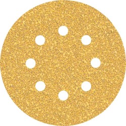 Šlifavimo popierius BOSCH Expert C470, vibraciniams šlifuokliams, su 8 skylėmis, 125 mm, G 40, 5 vnt.