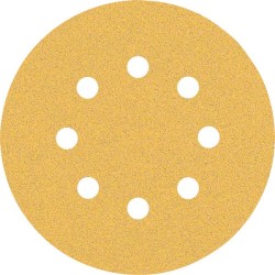 Šlifavimo popierius BOSCH Expert C470, vibraciniams šlifuokliams, su 8 skylėmis, 125 mm, G 80, 50 vnt.