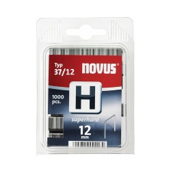 Õhukesed klambrid NOVUS H37/12, 1000 tk.