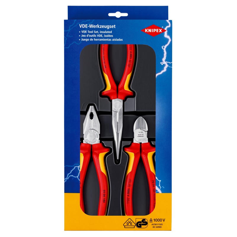Tangid elektrikule KNIPEX 002012, 3tk. 002012 1