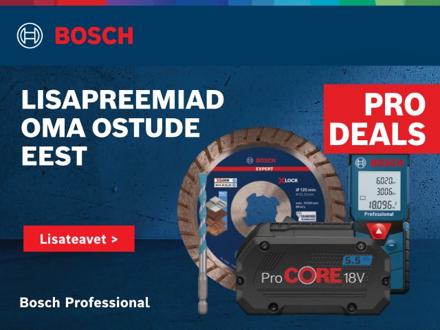 „Bosch PRO Deals“ – TASUTA PREEMIATOODE
